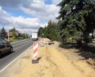 Budowa chodnika w miejscowości Uszew, DK75